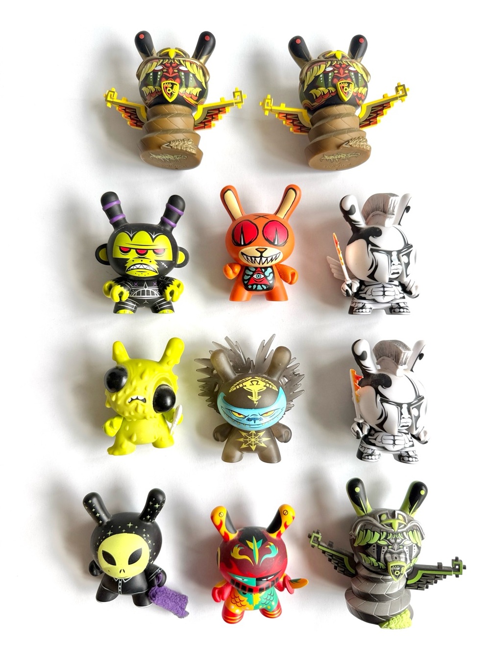 Bundle of 11 Kidrobot Dunny Series 2012 figurines